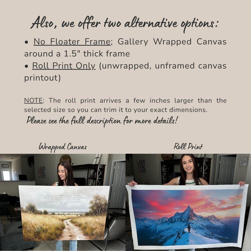 Inspirational Wall Art | Motivational Office Art | Motivational Quote Wall Decor | Peaceful Nature Art | Office Wall Art