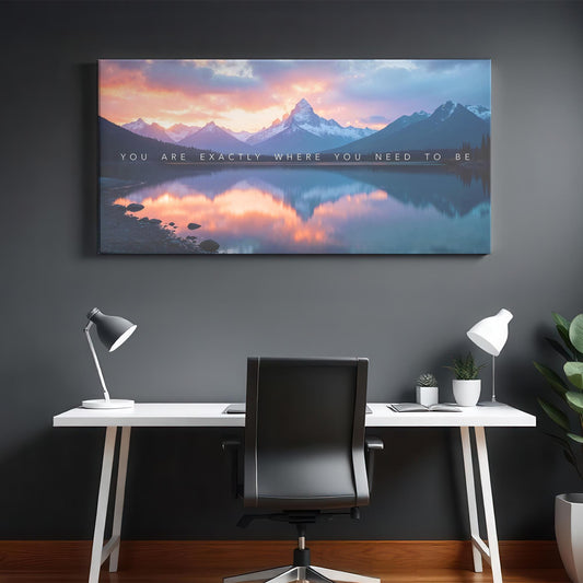 Inspirational Wall Art | Motivational Office Art | Motivational Quote Wall Decor | Peaceful Nature Art | Office Wall Art