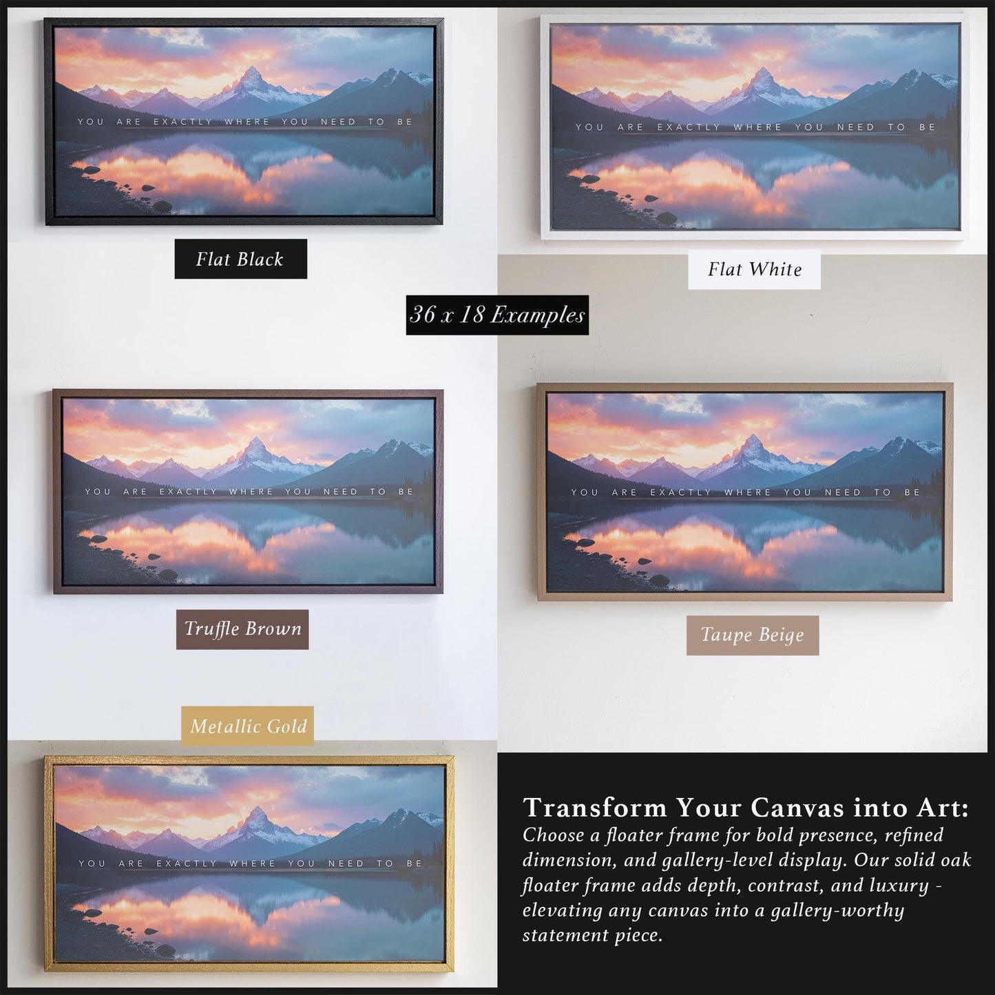 Inspirational Wall Art | Motivational Office Art | Motivational Quote Wall Decor | Peaceful Nature Art | Office Wall Art
