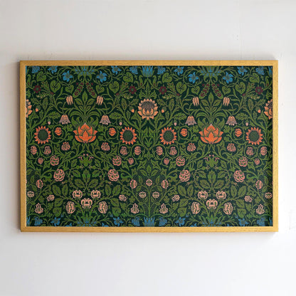 Vintage Floral Framed Art | William Morris Pattern Art | Boho Botanical Victorian Home Decor Print | WM1
