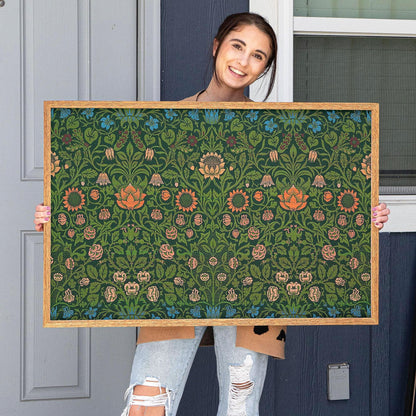 Vintage Floral Framed Art | William Morris Pattern Art | Boho Botanical Victorian Home Decor Print | WM1
