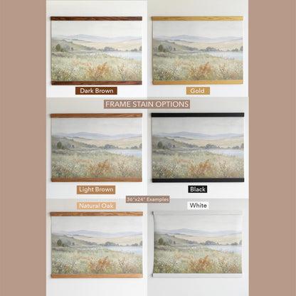 Large Tapestry Wall Art | Vintage Painting Hanging Tapestry Art | Sage Green and Rust Tone Hanging Art | Peaceful Nature Wall Art