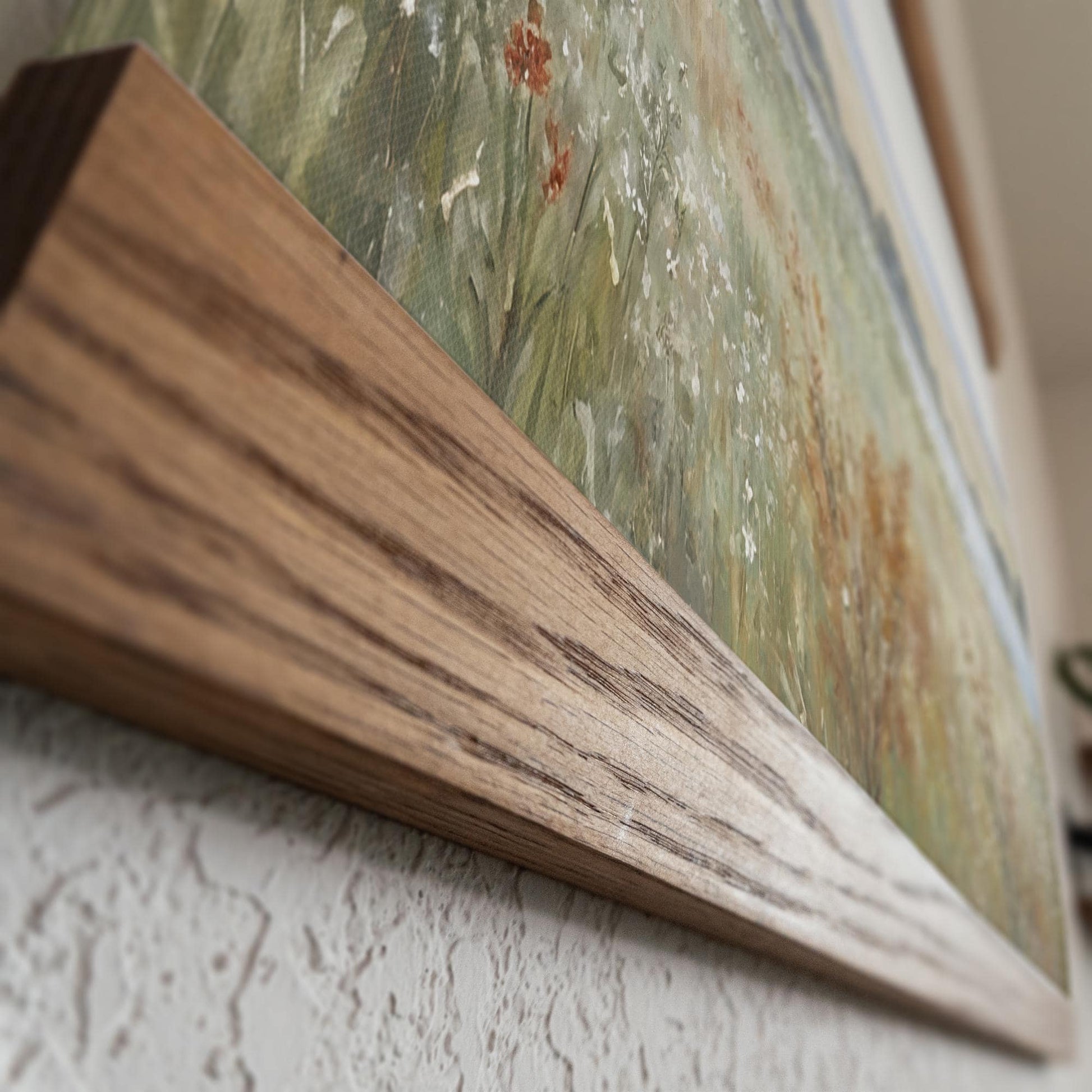 Large Tapestry Wall Art | Vintage Painting Hanging Tapestry Art | Sage Green and Rust Tone Hanging Art | Peaceful Nature Wall Art